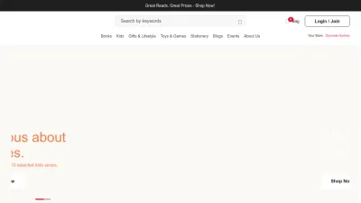 Screenshot of Dymocks.com.au