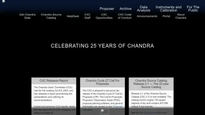 Screenshot preview of cxc.harvard.edu