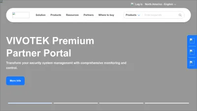 Screenshot of Vivotek.com