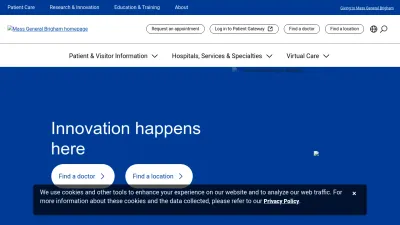 Screenshot of Massgeneralbrigham.org