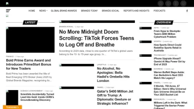 Screenshot of Globalbrandsmagazine.com