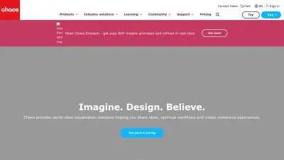Screenshot preview of chaos.com
