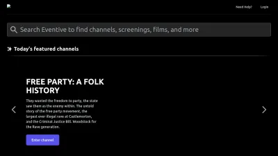 Screenshot of Watch.eventive.org