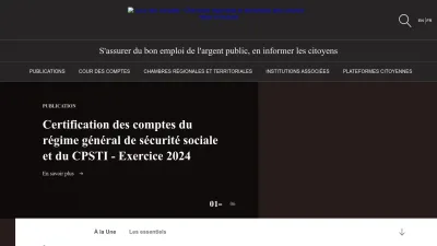 Screenshot of Ccomptes.fr