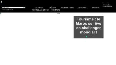 Screenshot of Tourmag.com
