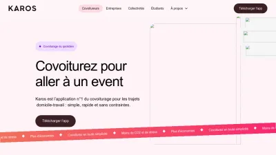 Screenshot preview of karos.fr