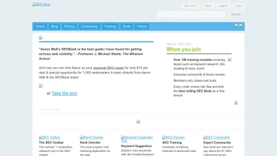 Screenshot of Seobook.com