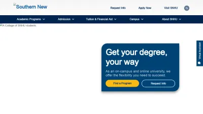 Screenshot of Snhu.edu