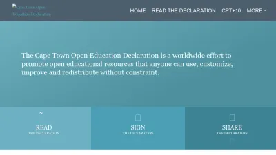 Screenshot of Capetowndeclaration.org
