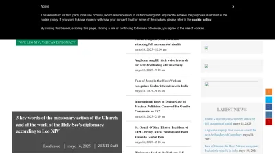 Screenshot of Zenit.org