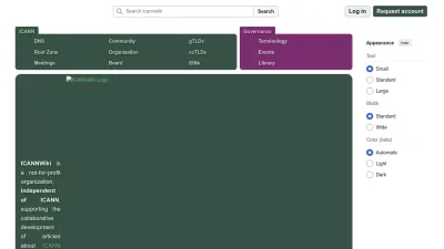 Screenshot preview of icannwiki.org