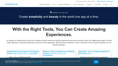 Screenshot of Infragistics.com