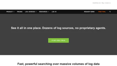 Screenshot of Loggly.com