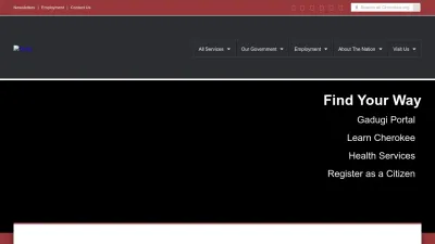 Screenshot of Cherokee.org