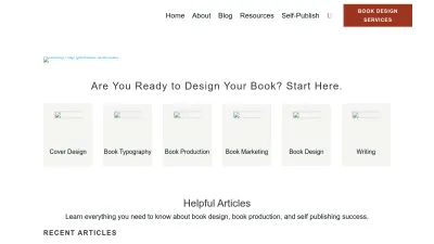 Screenshot of Thebookdesigner.com