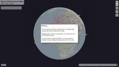 Screenshot preview of openinframap.org