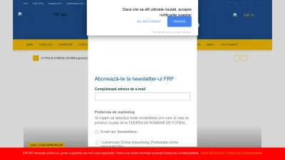 Screenshot of Frf.ro