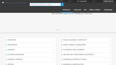 Screenshot of Archiexpo.com