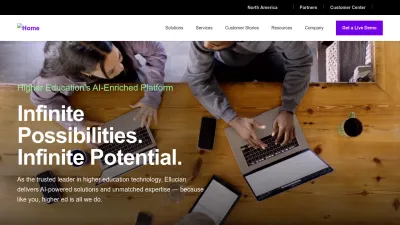 Screenshot of Ellucian.com