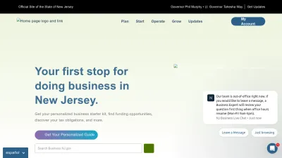 Screenshot of Business.nj.gov