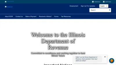 Screenshot of Tax.illinois.gov