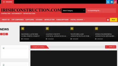 Screenshot preview of irishconstruction.com
