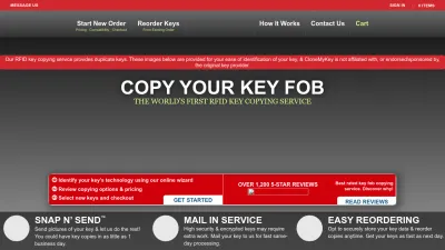 Screenshot of Clonemykey.com
