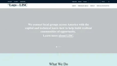 Screenshot of Lisc.org