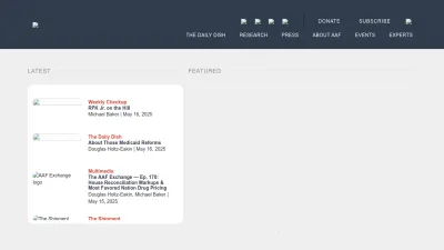 Screenshot of Americanactionforum.org