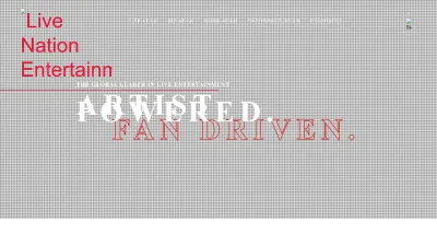 Screenshot of Livenationentertainment.com