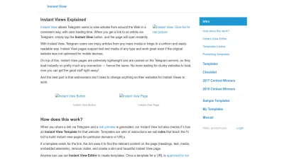 Screenshot of Instantview.telegram.org