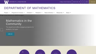 Screenshot of Math.washington.edu