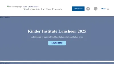 Screenshot of Kinder.rice.edu