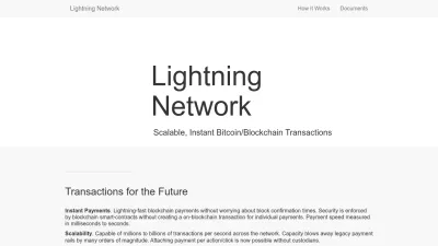 Screenshot of Lightning.network