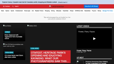 Screenshot of Calgarysun.com