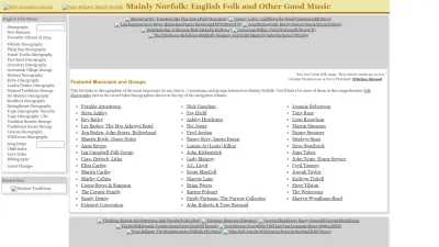 Screenshot of Mainlynorfolk.info
