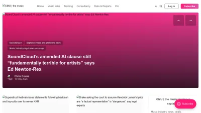 Screenshot of Completemusicupdate.com