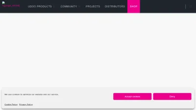 Screenshot preview of udoo.org