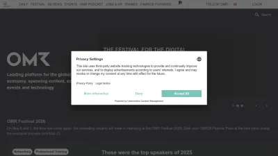 Screenshot of Omr.com
