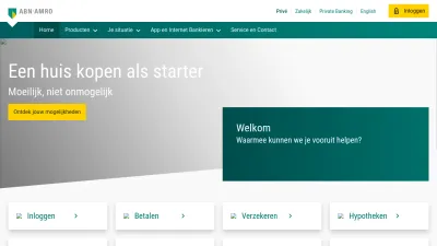 Screenshot of Abnamro.nl