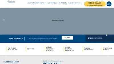 Screenshot preview of durhamnc.gov