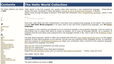 Screenshot of Helloworldcollection.de