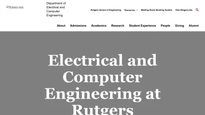 Screenshot of Ece.rutgers.edu