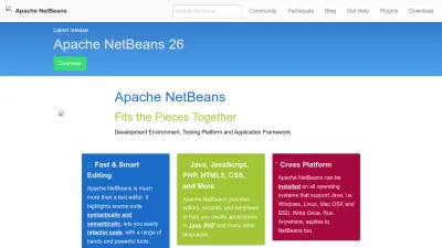 Screenshot preview of netbeans.apache.org