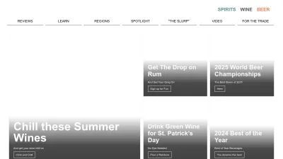 Screenshot of Tastings.com