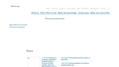 Screenshot preview of helcom.fi