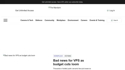 Screenshot of Themandarin.com.au