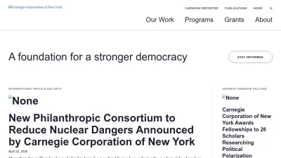 Screenshot of Carnegie.org