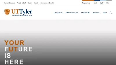 Screenshot preview of uttyler.edu