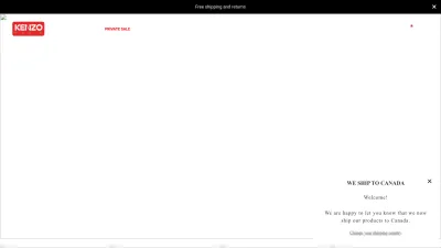 Screenshot of Kenzo.com